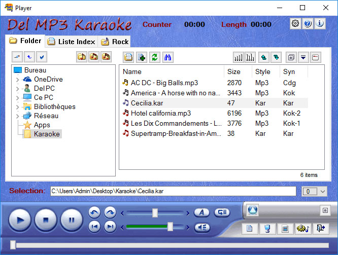 Del Mp3 Karaoke screenshot
